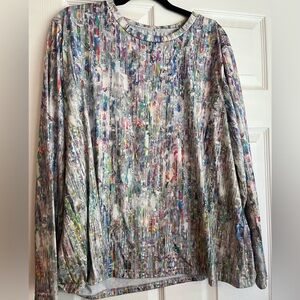 Colorful Abstract Print Top 4XL